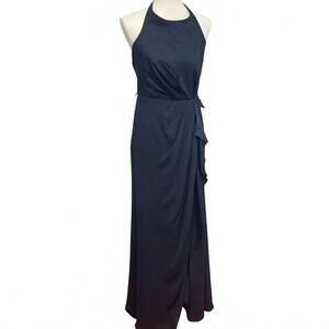NEW VERA WANG women's sleeveless formal midi dress in midnight